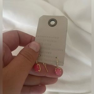 Pink Anthropologie Drop Earrings